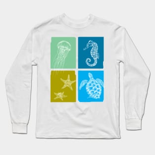 Sea life print Long Sleeve T-Shirt